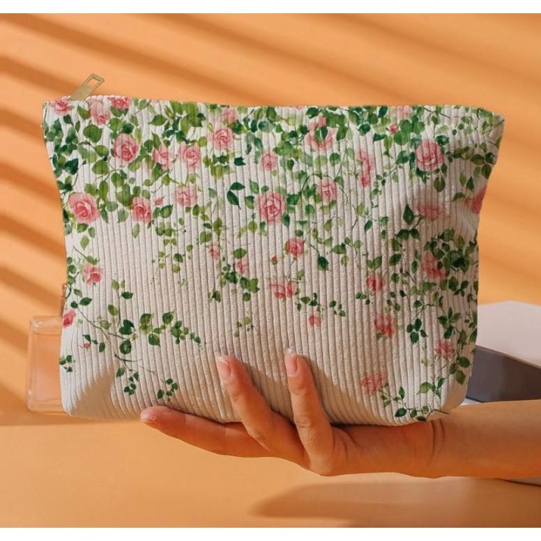 Travel Bow Cherry Cosmetic Makeup Pouch Bag