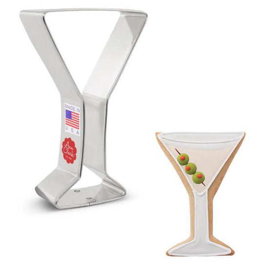 Martini Glass Cookie Cutter w/ Cookie Recipe