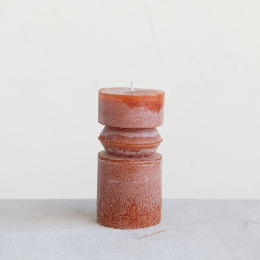 Unscented Totem Pillar Candle (Grapefruit)