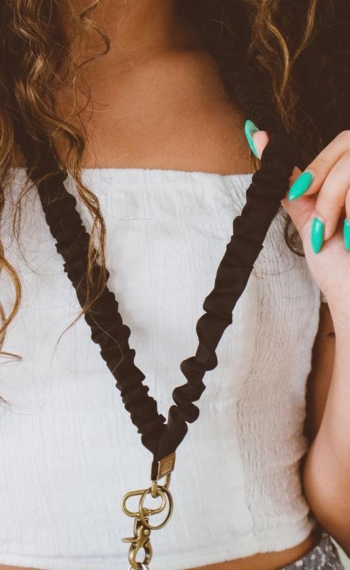 Black Luxe Lanyard