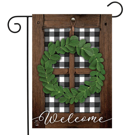 Boxwood Wreath Flag