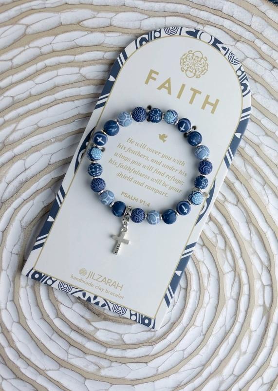 Jilzarah Blue Faith Bracelet