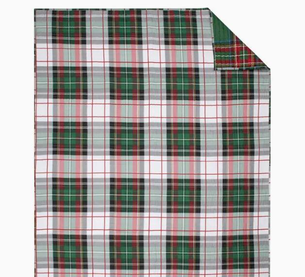 Spencer Plaid Quilted Throw Blanket