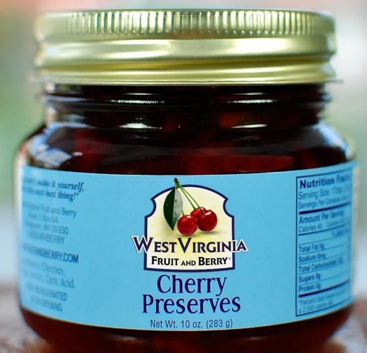 West Virginia Fruit & Berry Cherry Preserves