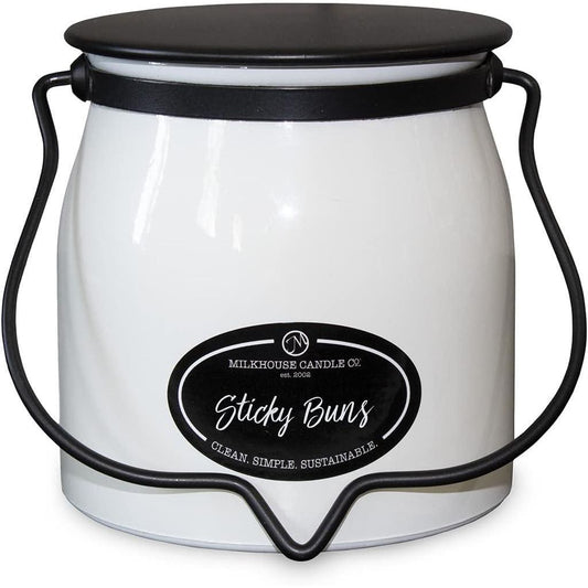 Milkhouse Candles Sticky Buns Butter Jar 16 oz