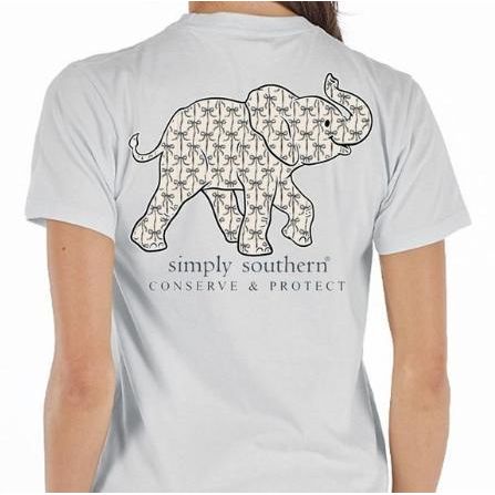 Simply Southern Short Sleeve Elephant Tracker Tee