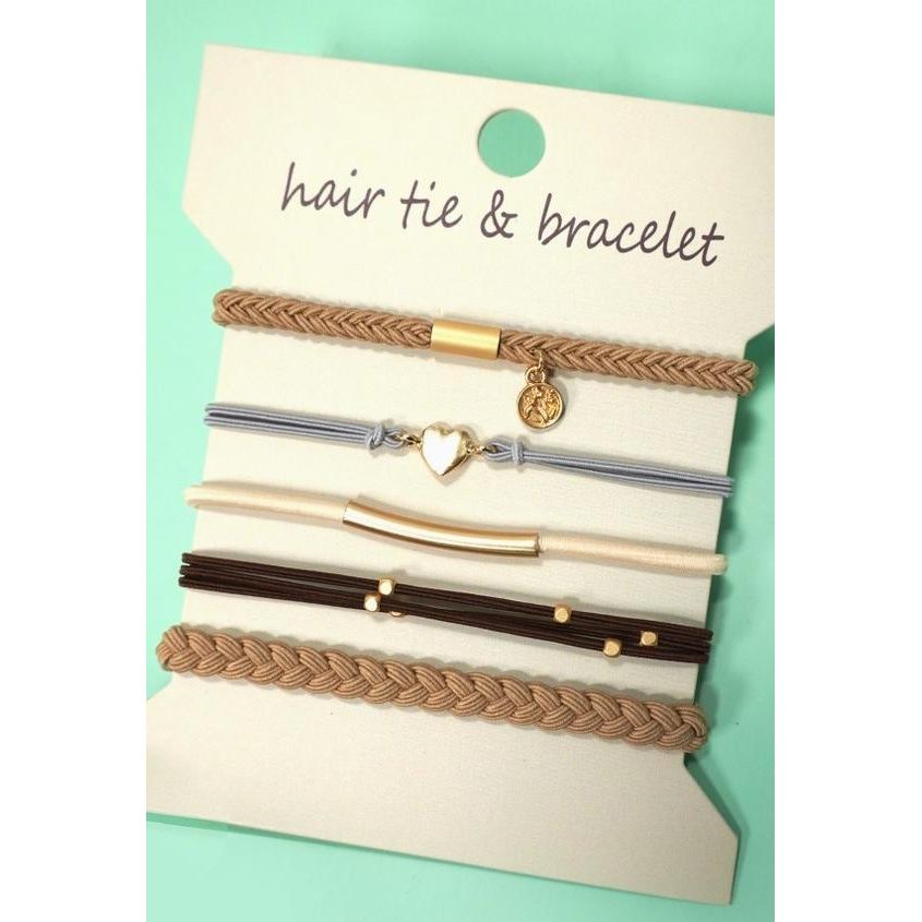 Boho Dual Function Knot Bracelet Hair Ties