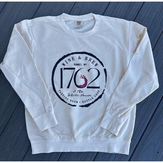 1762 Wine & Brew Circle Logo Crewneck (Cream)