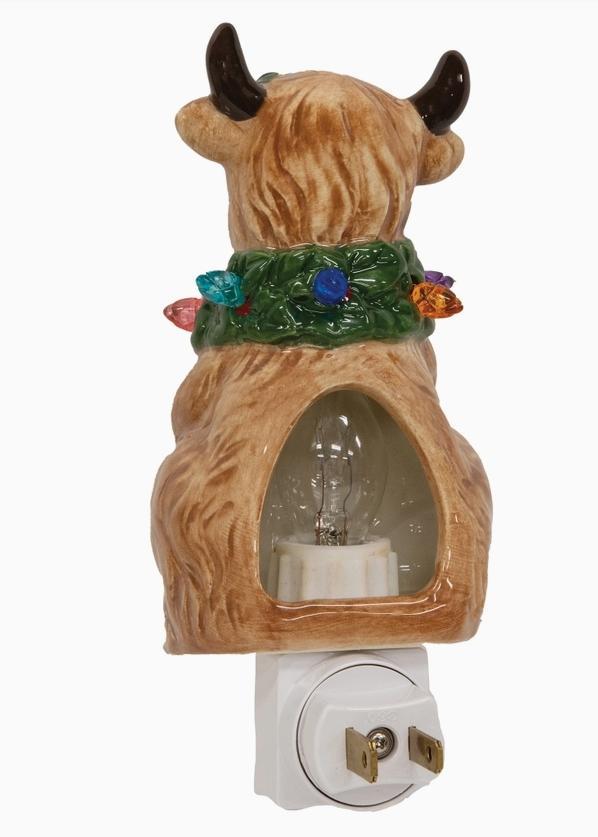 Ceramic Holiday Highland Nightlight