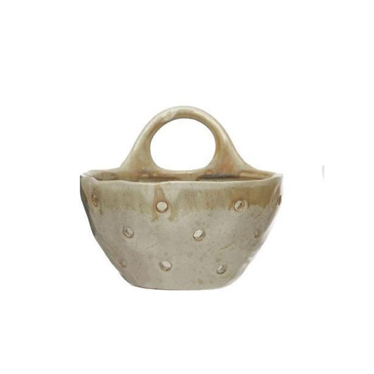 Stoneware Colander with Handle (Natural)