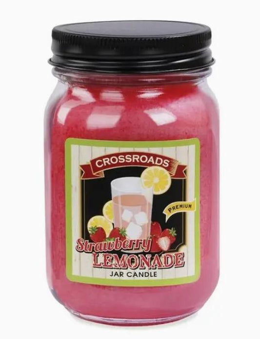 Crossroads Strawberry Lemonade - 12 oz. Pint Candle