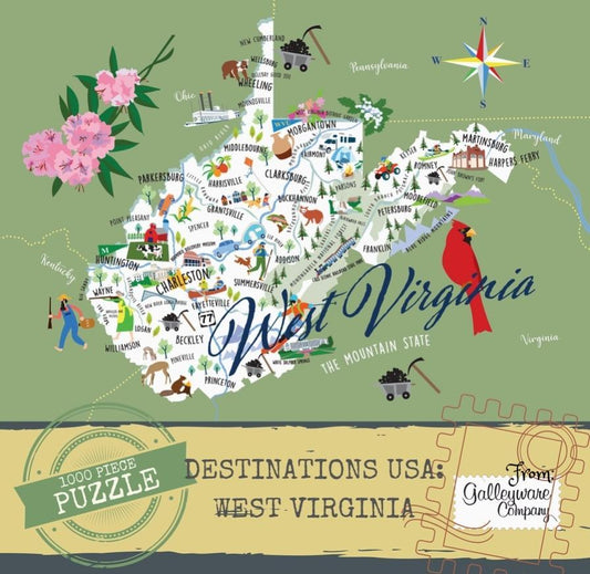 West Virginia 1000 Piece Jigsaw Puzzle