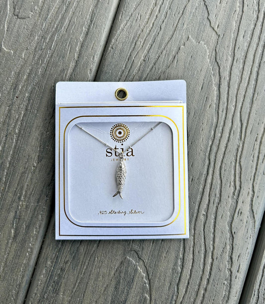 Sterling Silver Fish Necklace