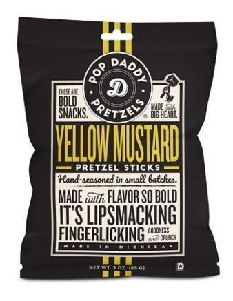 Pop Daddy Yellow Mustard Pretzel Sticks