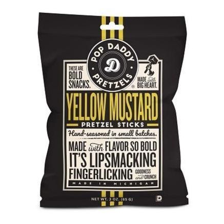Pop Daddy Yellow Mustard Pretzel Sticks