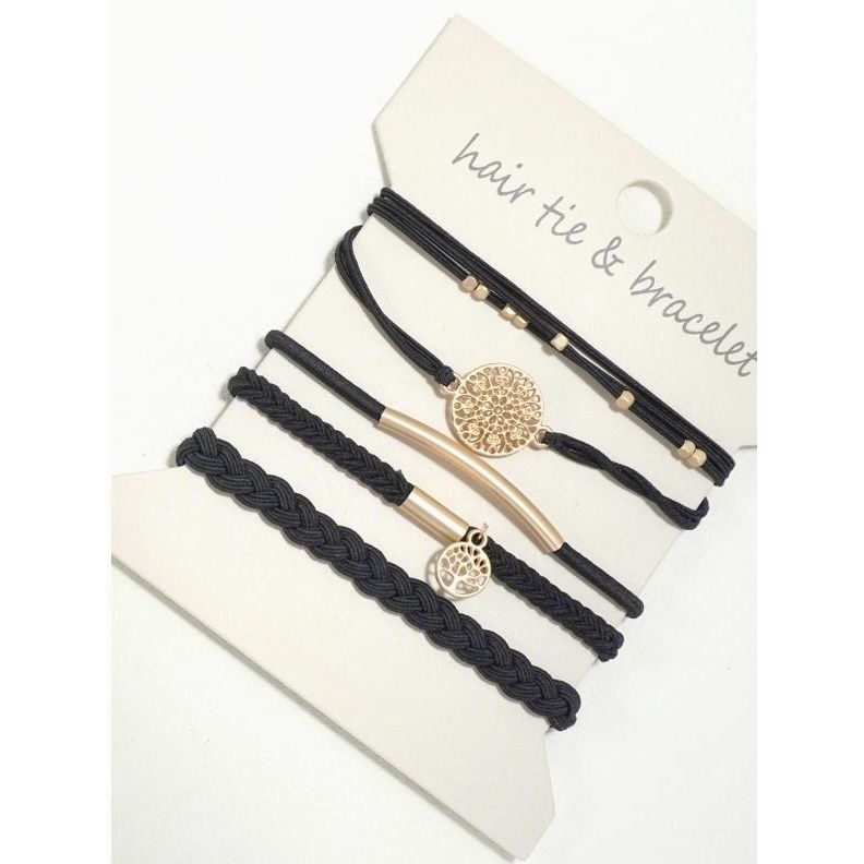 Boho Dual Function Knot Bracelet Hair Ties