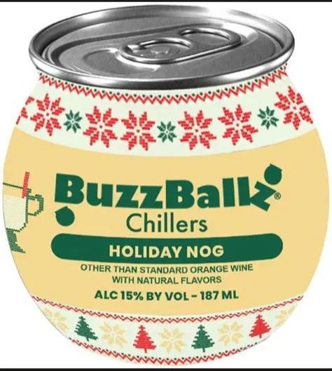 Buzzballz Chillers Holiday Nog