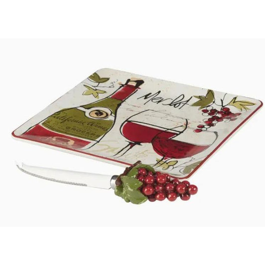 Wine Country Cheese Plate with Knife