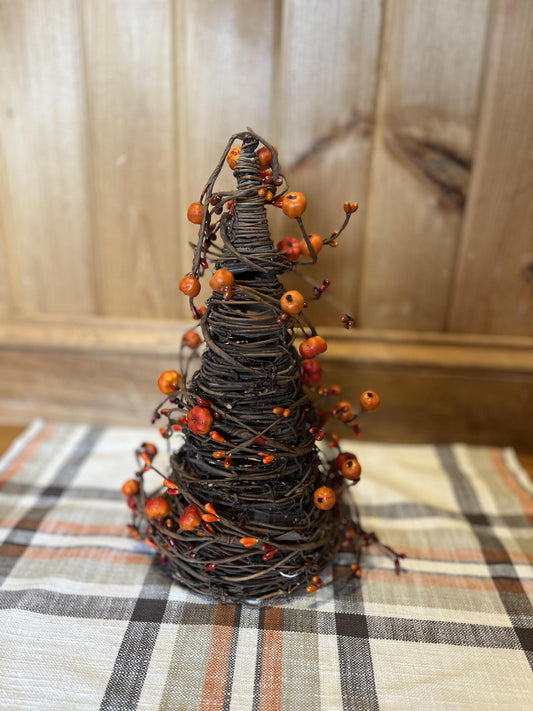 Pumpkin & Berry Cone Tree