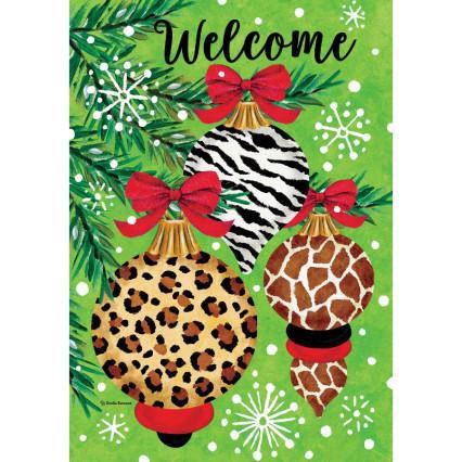 Exotic Ornaments Christmas Flag