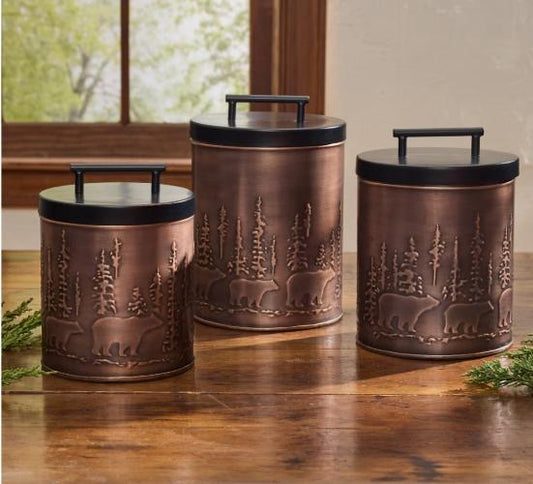 Park Design Bear Walk Canisters Set of 3