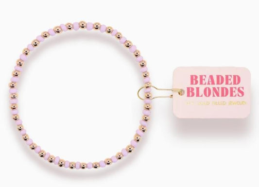 Beaded Blondes Lilac Demi Bracelet