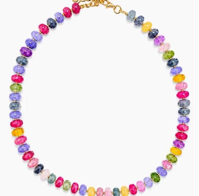 Beaded Blondie Gemstone Necklace