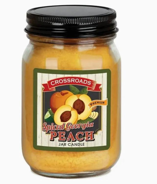 Crossroads Spiced Georgia Peach - 12 oz. Pint Candle