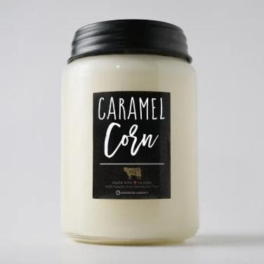 Milkhouse Candle Caramel Corn 26 oz Farmhouse Jar