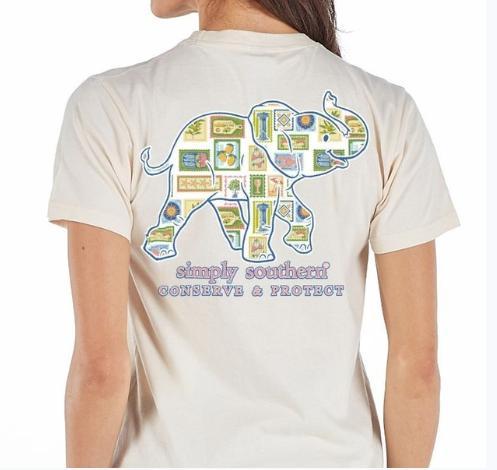 Simply Southern Short Sleeve Mediterranean Postage Tee