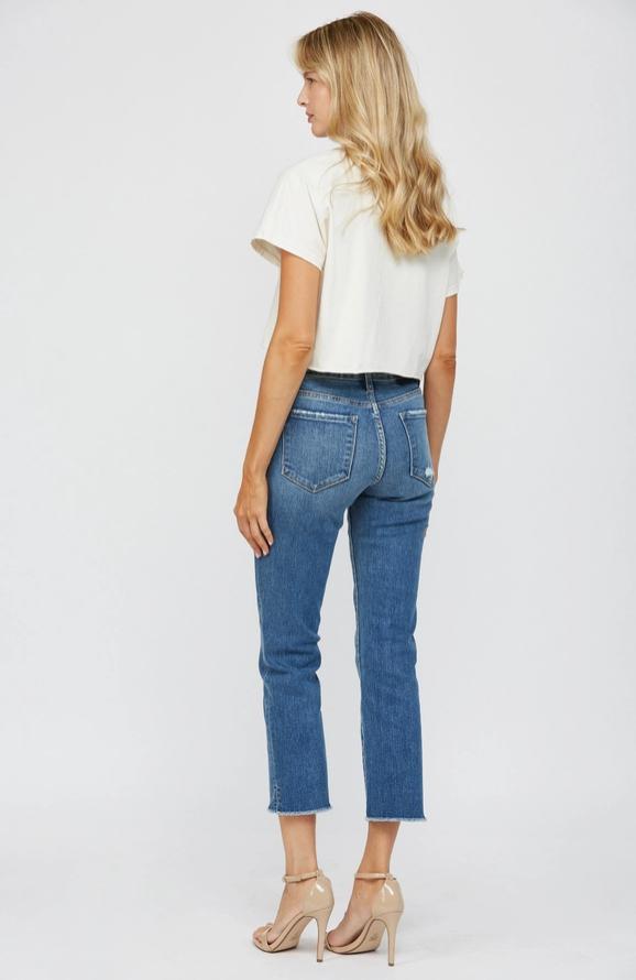 Freestyle Mid Rise Crop Jeans