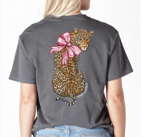 Simply Southern Short Sleeve Leopard Tee