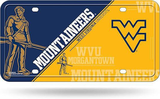 West Virginia Mountaineers Metal License Plate