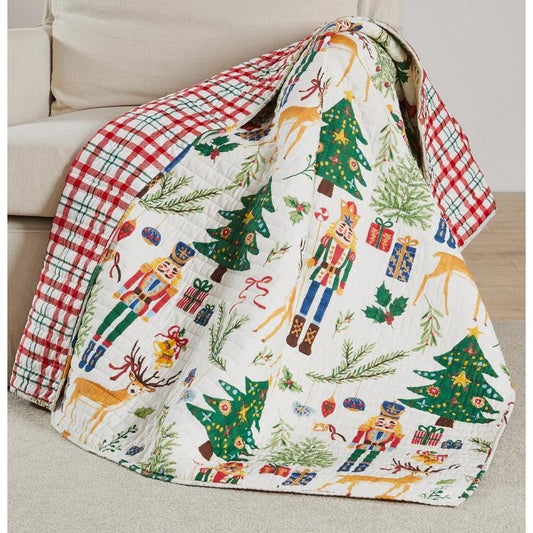 Nutcracker Quilted Throw