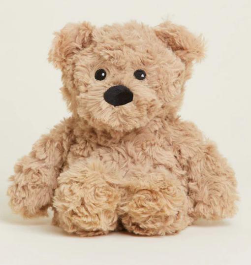 Brown Curly Bear Warmies Junior
