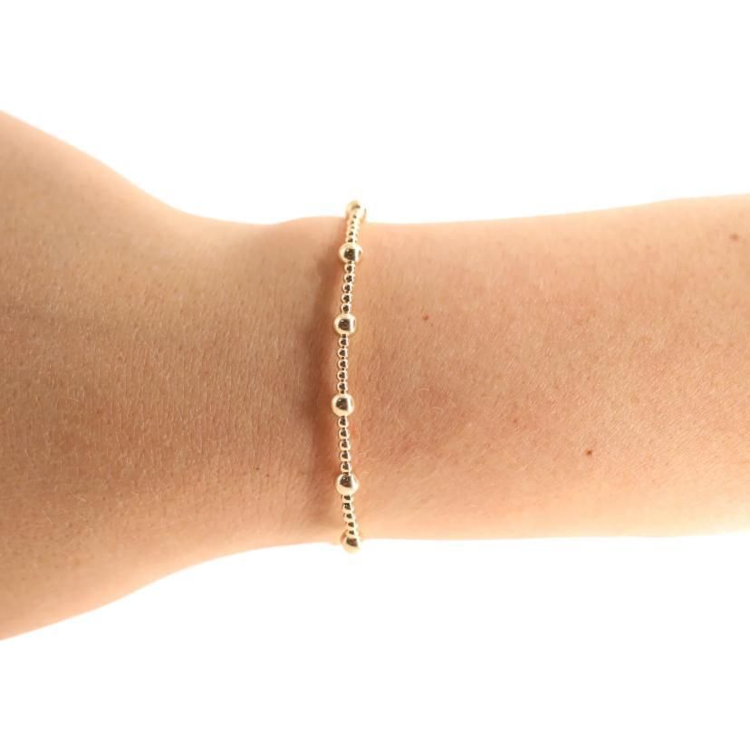 Beaded Blondes June Bracelet in Gold