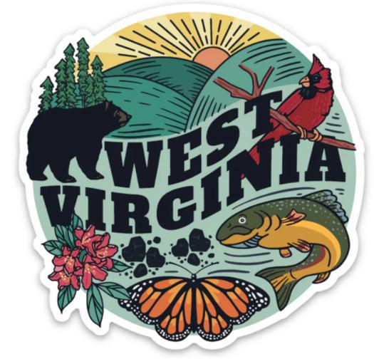 West Virginia Icons Sticker