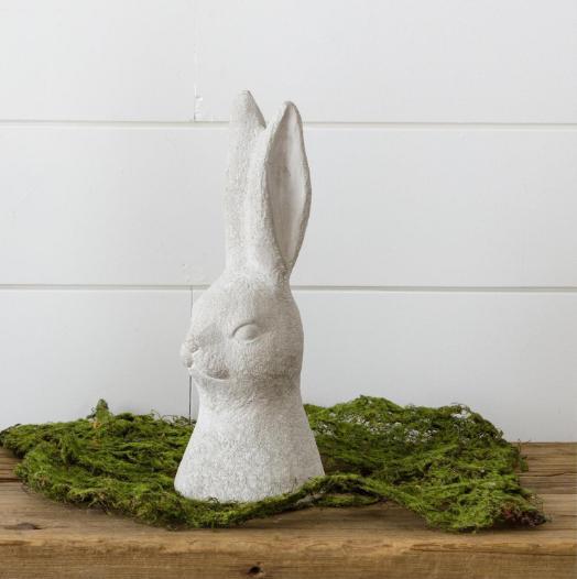 Cement Rabbit Bust