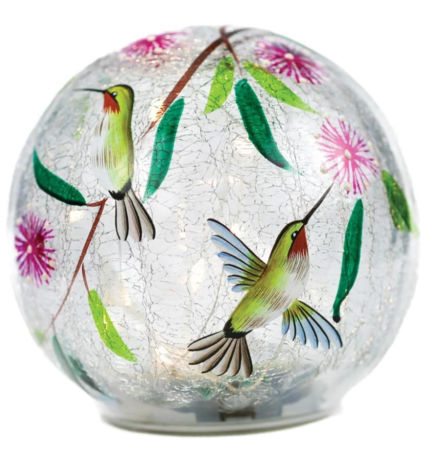 Dancing Hummingbird - LED Glass Orb