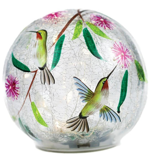 Dancing Hummingbird - LED Glass Orb