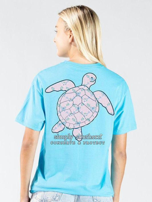 Simply Southern Short Sleeve Bow Turtle Tee