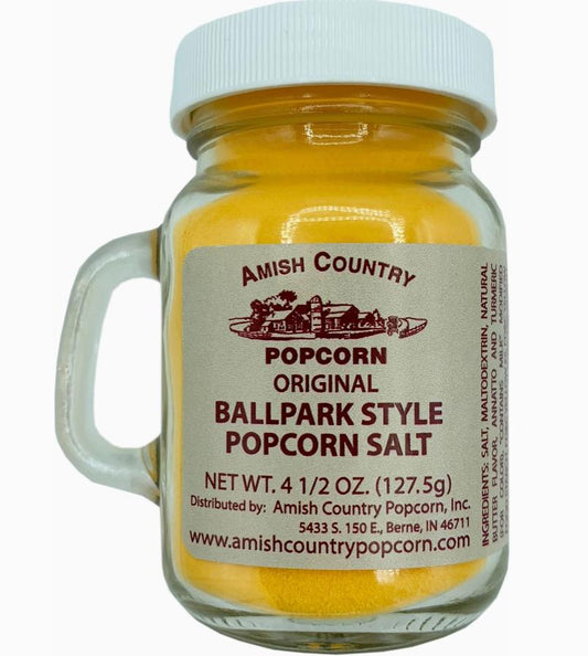 Amish Country Bottle of Ballpark-Style Popcorn Salt