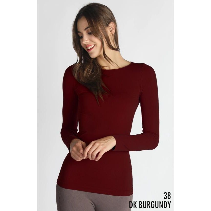 Long Sleeve Crew Neck Top ONE SIZE