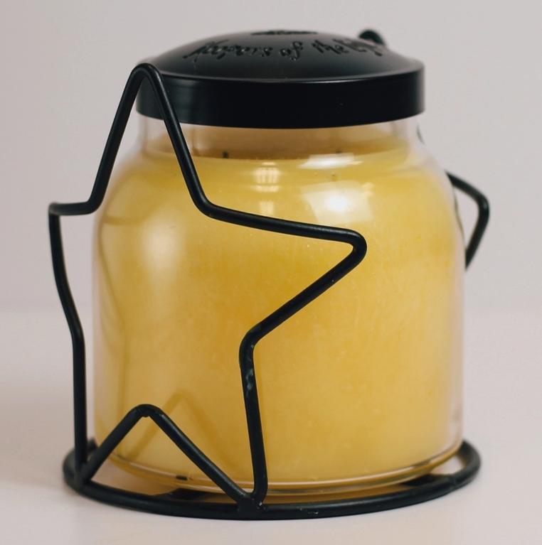 Star Candle Holder Jar (Black)