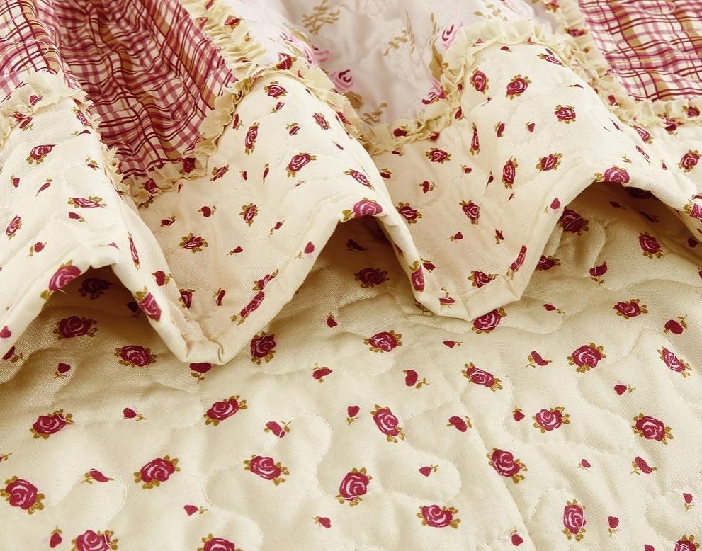 "Kensington Floral" Quilted Throw Blanket 50"x60"