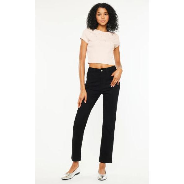 Estelle High Rise Slim Straight Leg Jeans