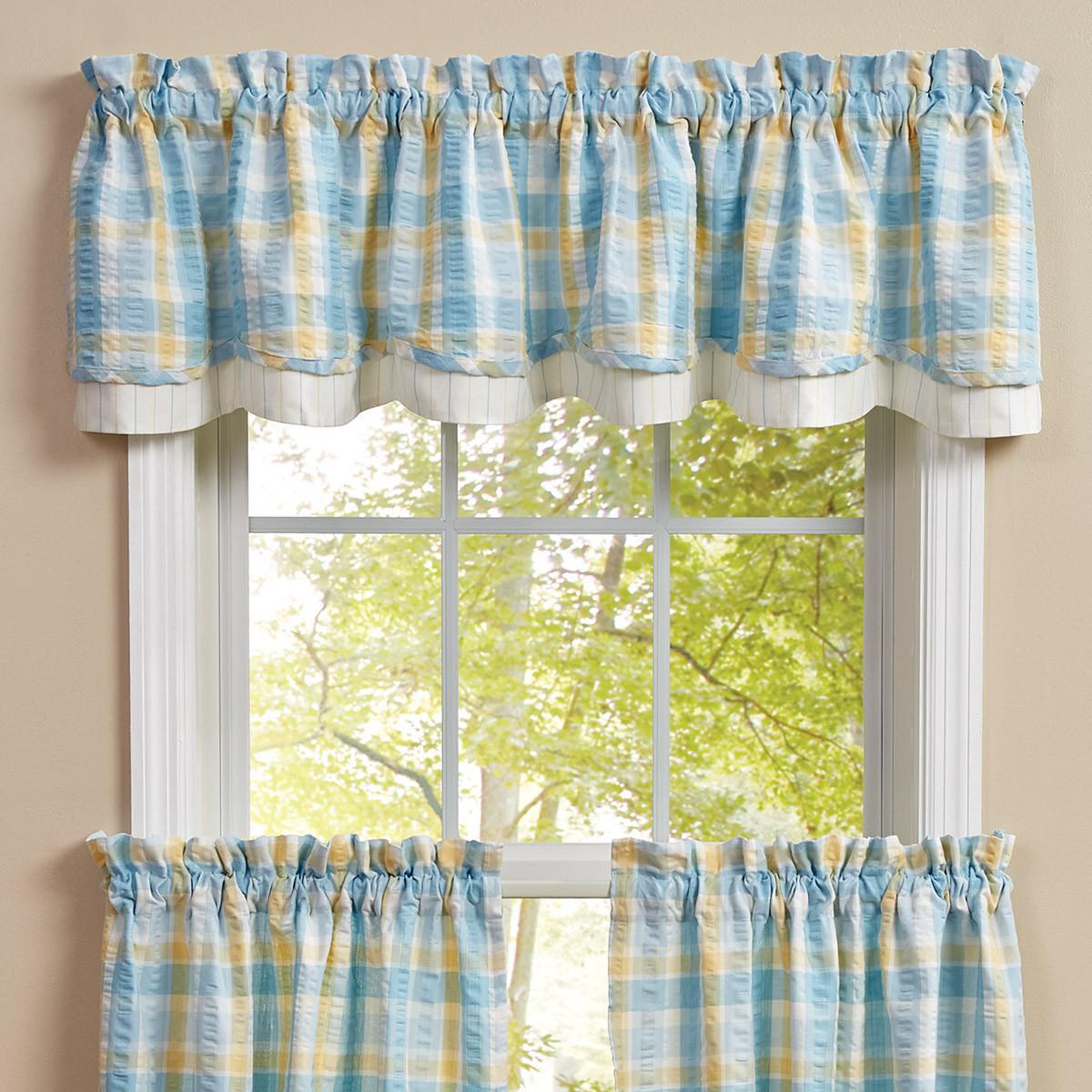 Park Design Forget Me Not Lined Layered Valance