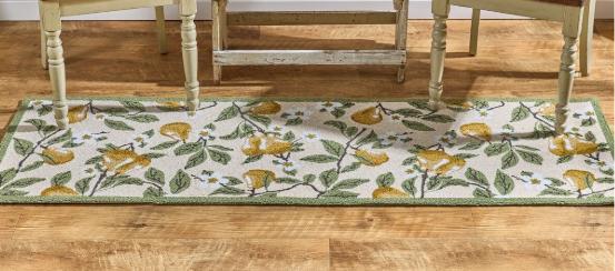 Park Design Golden Pear Hooked Rug 24" X 72"