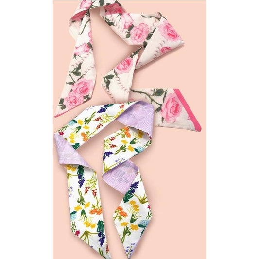 Soft Silky Skinny Twilly Scarf Necklace Wrap