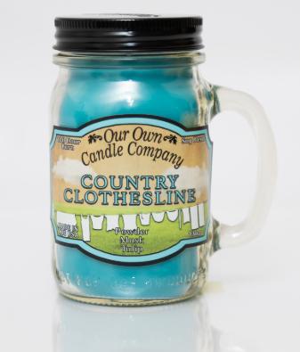 Our Own Candle Company Country Clothesline Mason Jar Candle